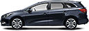 Багажники Атлант на крышу KIA Ceed универсал с интегрированными рейлингами