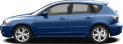 Багажники Атлант на крышу Mazda 3 хэтчбек с 2003 года