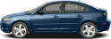 Багажники Атлант на Mazda 3 BK седан 