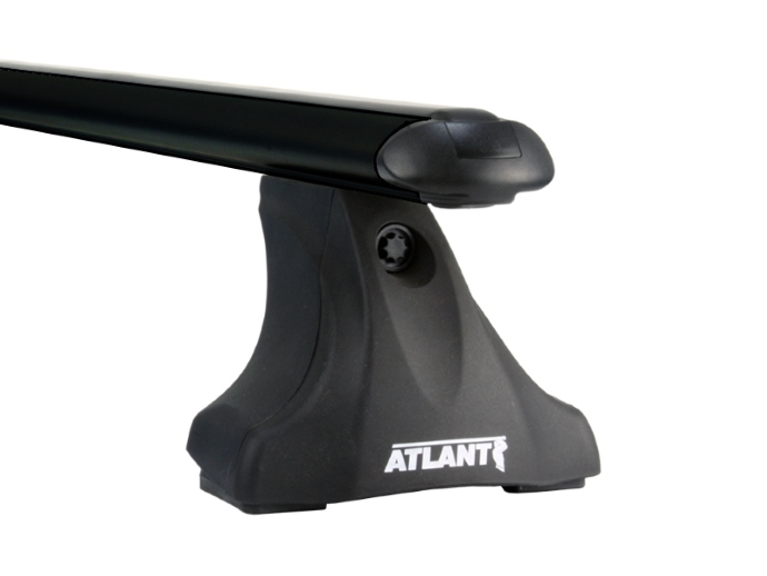 Багажник Атлант на интегрированные рейлинги черные аэродинамические дуги