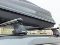 Багажник Атлант на интегрированные рейлинги Mitsubishi Outlander 3
