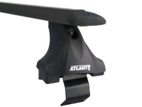 Багажник Атлант для  Daewoo Gentra с черными крыловидными дугами опры Е